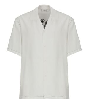 Lanvin Rayon Rear Print Shirt - White