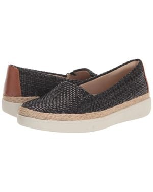 Trotters Accent Loafers Braided Veg Casual Shoes Zap2585 - Black