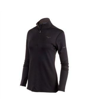Mizuno Standard Breath Thermo Half Zip Top - Black