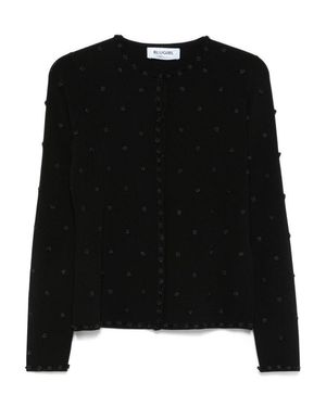 Blugirl Blumarine Concealed Front Fastening Sweater - Black