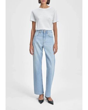 BITE STUDIOS Curved Denim Straight Leg Jeans - Blue