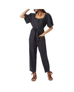 Joie Viney Linen Jumpsuit - Blue