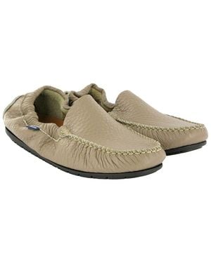 ATLANTA MOCASSIN Leather Loafer - Natural