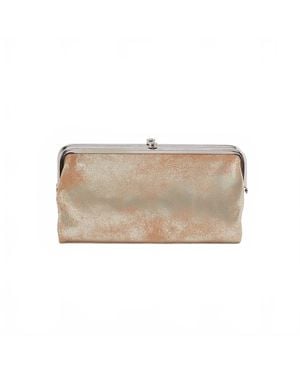 Hobo International Lauren Metallic Wallet - Natural