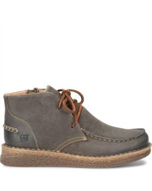 Born Analia Moc-Toe Ankle Boot - Gray