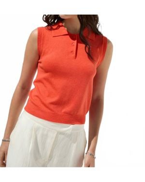 DELUC Cassio Knit Top - Red