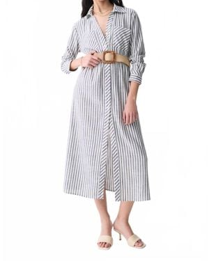 DELUC Marialva Maxi Shirt Dress - Gray