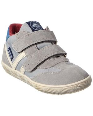 Naturino Kevis High Top Leather, Suede & Canvas Sneaker - Gray
