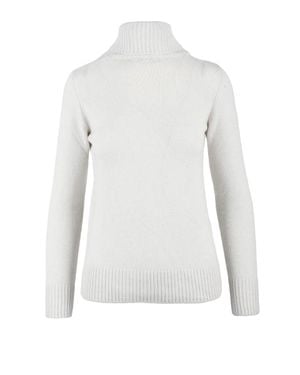 Panicale Cashmere Turtleneck Sweater - White