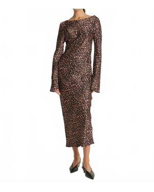 Nation Ltd Assaka Midi Dress - Brown