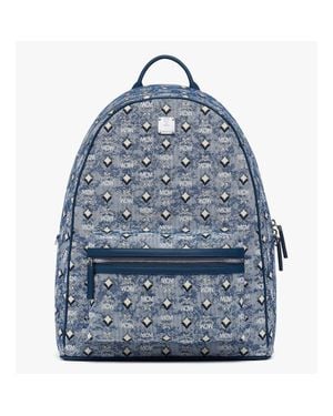 MCM Medium Stark Backpack - Blue