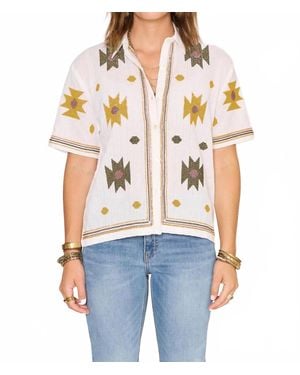 Mkt Studio Copito Short Sleeve Blouse - Blue