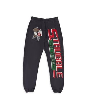 Saint Michael Denim Tears Struggle Sweatpants - Blue