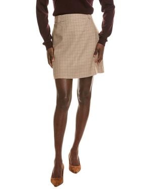 tyler boe Twiggy Houndstooth Skirt - Natural