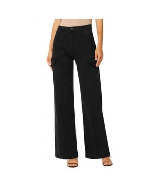 Hudson Jeans High Rise Wide Leg Cargo Pant - Black