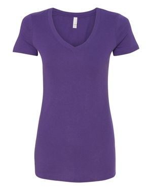 Next Level Ideal V-Neck T-Shirt - Purple