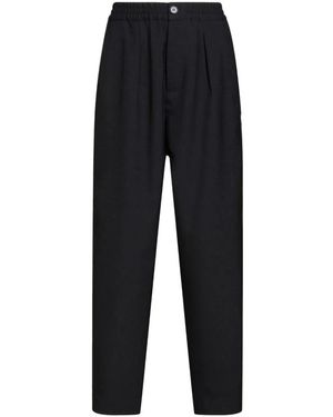 Marni Relaxed-Fit Pants With Pleated Front - Blue