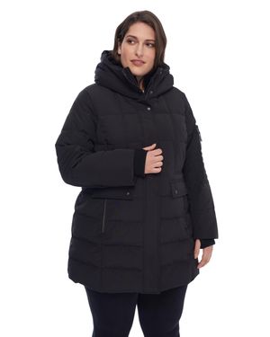 Alpine North Kootney Plus Vegan Down (Recycled) Mid-Length Parka (Plus Size) - Blue