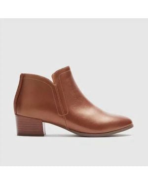 Frankie Novak Leather Ankle Boots - Brown