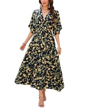 Orniya Linen Maxi Dress - Green