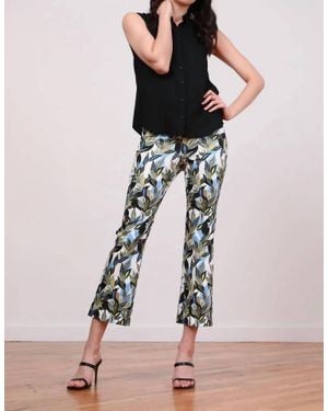 Avenue Montaigne Lulu Crop Slim Straight With Pocket Dress Pant - Pink