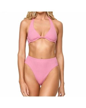 LSPACE Isa Bikini Top - Pink