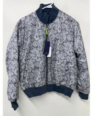 Society of Threads Bomber Jacket Paisley Print Reversible App899 - Blue