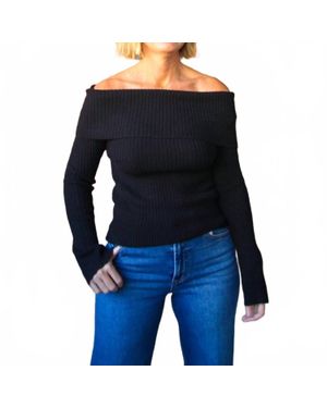 Dress Forum Grace Off Shoulder Top - Blue