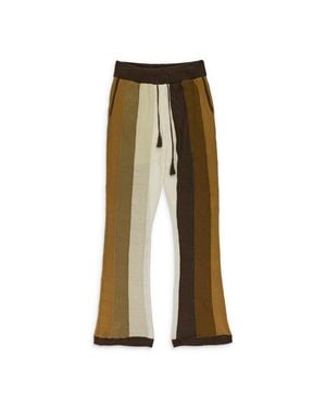 Amiri Color-Block Drawstring Pants - Natural