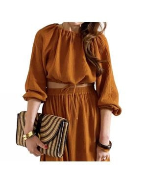 Beaumont Organic Cordelia Top - Brown