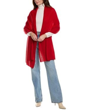 La Fiorentina Wool & Cashmere-Blend Travel Wrap - Red