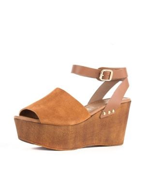 Seychelles Forward Wedge Sandal - Brown