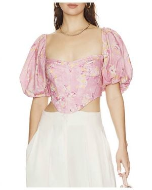 Bardot Kiah Corset Top - Pink