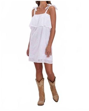 Roper Eyelet Tank Dress - White