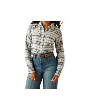 Ariat Seaside Geo Storm Serape Snap Shirt - Black