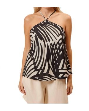 Lucy Paris Ariele Halter Tank Top - Black