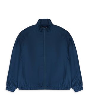 Sinclair Silk Track Jacket - Blue