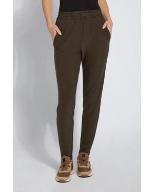 Lyssé Autumnal Gathered Waist Pant - Brown