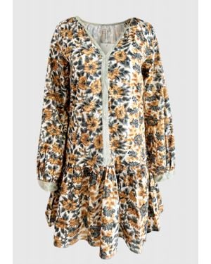Anna Cate Penny Dress - White