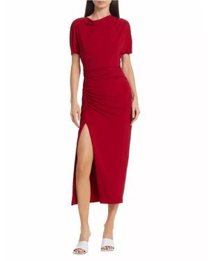 Jason Wu Shirred Jersey Dress With Slip