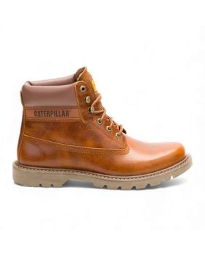 Caterpillar Cat (Caterpillar) Colorado 2.0 Yam Tan Leather Hiking Ankle Boots - Brown