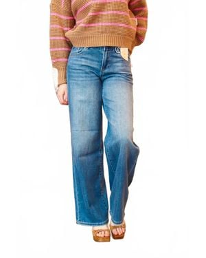 Risen Slouchy Baggy Jeans - Blue