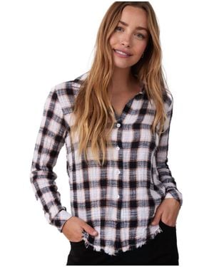 Bella Dahl Frayed Hem Button Down - Multicolor
