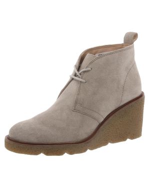 Clarks Clarkford Top Suede Ankle Wedge Boots in Black Lyst