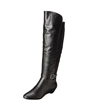 Madden Girl Zilch Faux Leather Belted Motorcycle Boots - Black