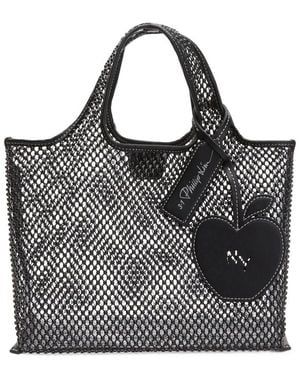 3.1 Phillip Lim Embellished Mesh Mini Market Tote - Black