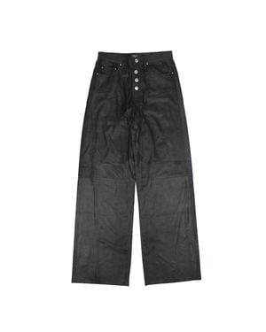 ACK Amiri Baggy Leather Pants - Gray