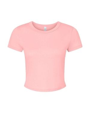Bella Canvas Micro Rib Baby Tee - Pink