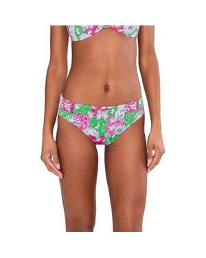 Lilly Pulitzer Betie Bikini Bottom Lil Chicken Check Gbo3881 - Blue