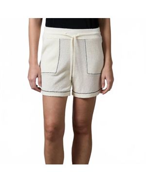 Roberto Collina Elastic Drawstring Waistband Shorts - White